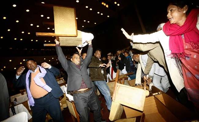 Nepal Opposition Turns Violent in Parliament 