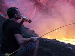 This Man Shows You How to Roast Marshmallows on an Active Volcano Like a Boss