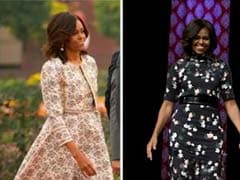 Florals for FLOTUS: Michelle Obama's India Wardrobe is Petal-Strewn