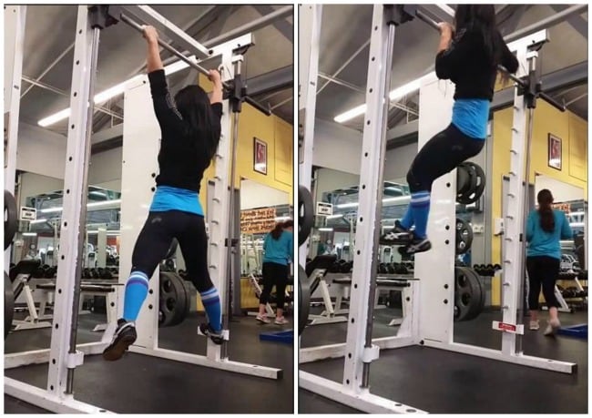 What Did We Just See? Her 'Floating' Pull Ups Will Make You Run to the Gym
