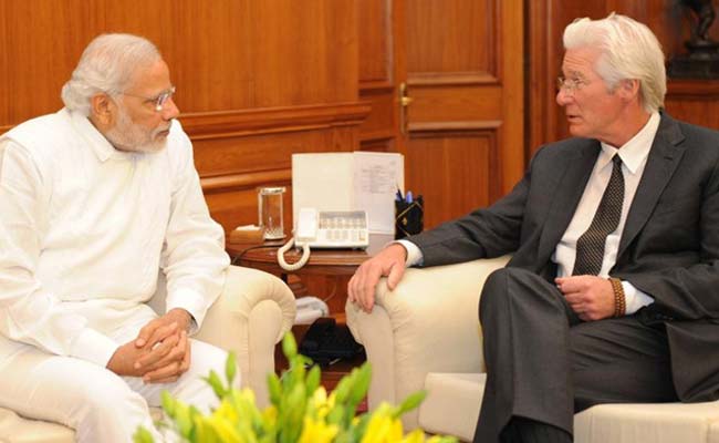 Hollywood Actor, Activist Richard Gere Meets PM Narendra Modi