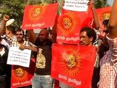 Pro-Tamil Groups Protest Outside Actor Salman Khan's House