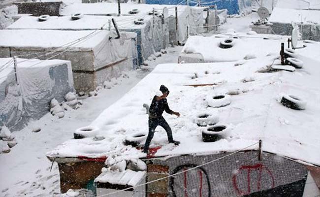 Snow Falls in Middle East as Strong Winter Storm Strikes 