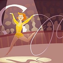 London 2012 Rhythmic Gymnastics: The Swirling Google Doodle