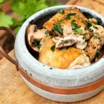 Angela Hartnett's Chicken With Mushrooms and Cumin Recipe