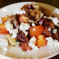 Angela Hartnett's Goat's Cheese Salad With Slow-Grilled Tomatoes and Onions Recipe