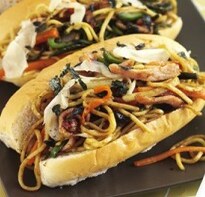 Fried-Noodle Sandwich Recipe
