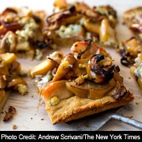 Reviving the life of the party with a savory apple tart 