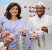 Message drive by Mumbai dabbawalas for World Health Day