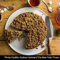 A Sweet Crumb Cake for Your Thanksgiving Hostess