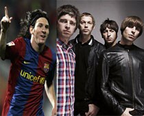 Messi invites former Oasis member Noel to watch him play