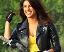 Priyanka rides a bike for KKK3 promo