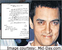 Aamir gets letters from 1000 Peeplis!