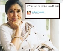 CWG or People Wealth Games tweets Asha Bhosle