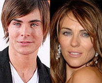 Liz Hurley had a crush on Zac Efron