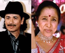 Coming soon, Asha Bhosle duet with Santana
