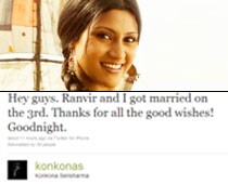 Ranvir and I have married: Konkona 