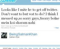 Salman planning to quit Twitter