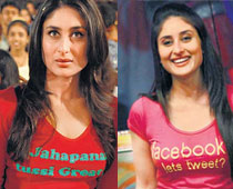 Kareena sports Golmaal t-shirts