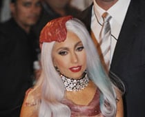 Lady Gaga's meat dress is a Halloween hit