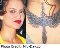 Kangna Ranaut gets a new tattoo