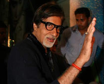 Big B on stage, but in an unexpected way  