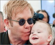 Elton John buys high-tech baby chair for son  