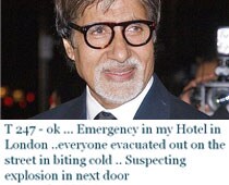Big B evacuated from London hotel