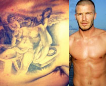 David Beckham's Latest Tattoo: Jesus And Angels