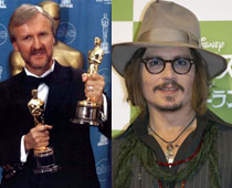 James Cameron, Johnny Depp Hollywood's top earners