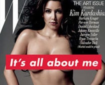 Kim in silver body paint