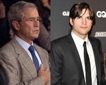 Ashton Kutcher snubbed by George W. Bush