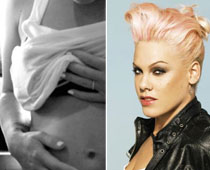 Pink shares baby bump photos with fans