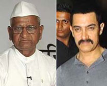 Aamir Khan pledges support to Anna Hazare