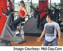Asin, Salman Bond At The Gym