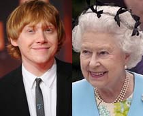 Rupert Grint has a crush on Queen Elizabeth