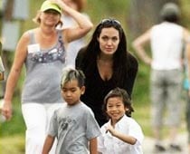 Jolie's sons love eating crickets