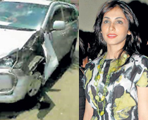 Eesha Koppikhar has a narrow escape