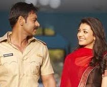 Ajay comes to Kajal Agarwal's rescue 