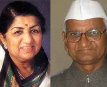 Lata extends support to Anna Hazare