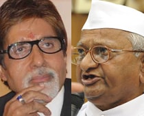 Amitabh Bachchan lends his voice to Anna Hazare