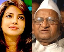 Priyanka Chopra does an Anna Hazare