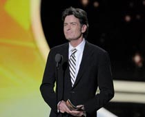 Emmy presenter Sheen wishes his old show well