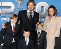 David Beckham's son swears in Spanish
