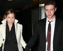 Justin Timberlake and Jessica Biel party together