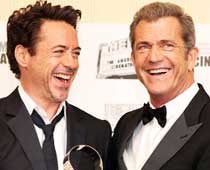 Robert Downey Jr bats for Mel Gibson