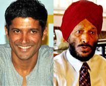 Farhan's date with Milkha Singh