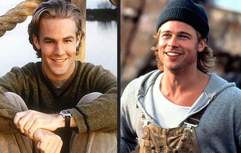 Brad Pitt inspired James Van Der Beek's Dawson's Creek haircut