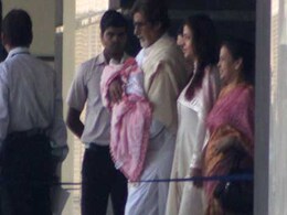 Beti B gets her polio drops in Big B's presence Beti B gets her polio drops in Big B's presence