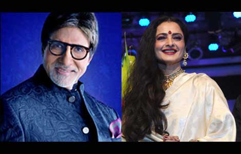 No qualms working with Rekha: Big B